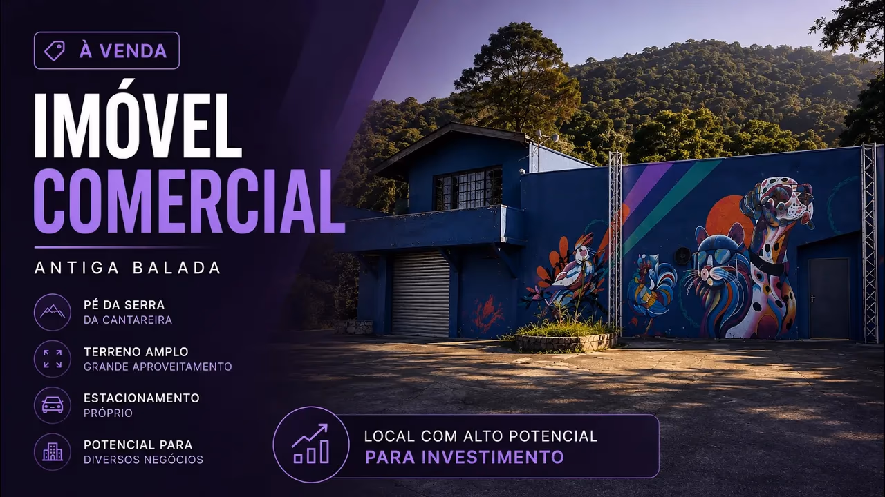 Capa do tour: Imóvel comercial aos pés da Serra da Cantareira